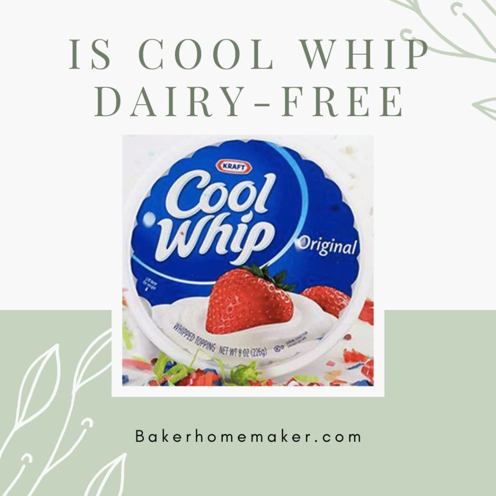 Is Cool Whip Dairy-Free